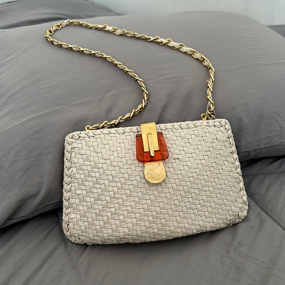 Vintage wicker purse